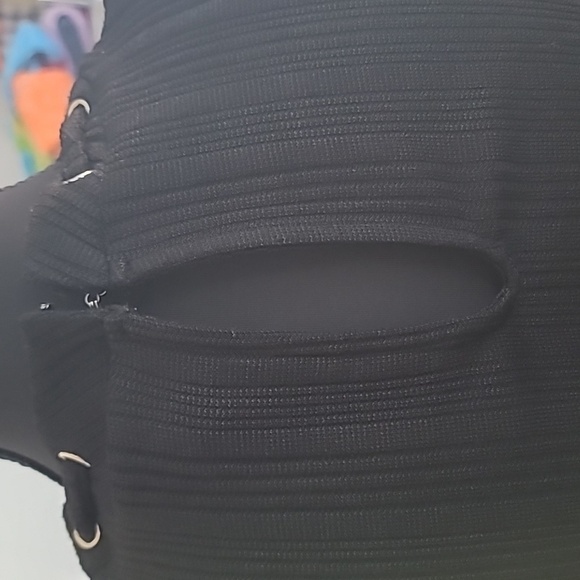 White House Black Market Fitted Black Sleeveless Tank Top - Picture 9 of 10